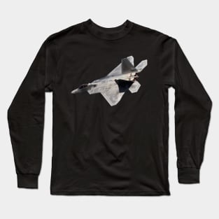 F-22 Raptor Exit Stage Left Long Sleeve T-Shirt